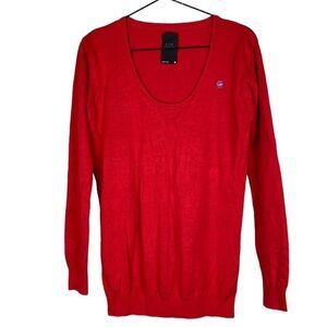 G-Star raw red logo sweater